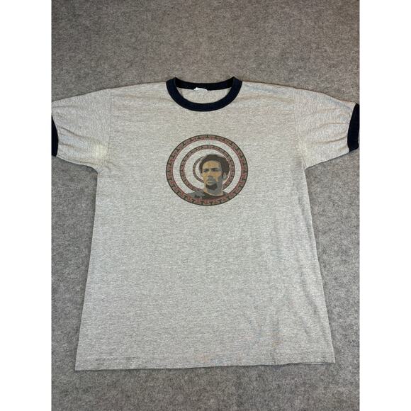 VINTAGE Ben Harper & The Innocent Criminals Band Shirt Men Large Gray Ringer Tee - Picture 1 of 8